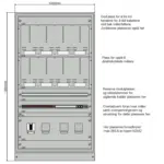 Etasjefordeler 8 målere IT/TT 230 V.