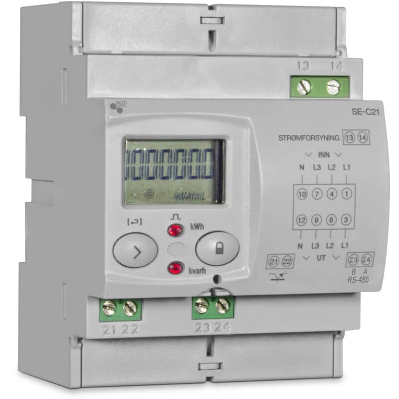 Modulær måler 3-fase 230/400V 65A MID
