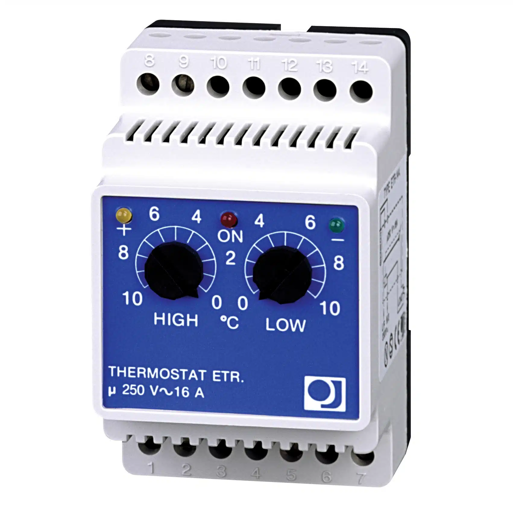 Termostat for takrenne