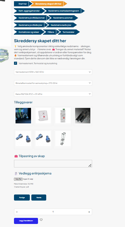 Pro max 2 5 Skreddersy skapet ditt her