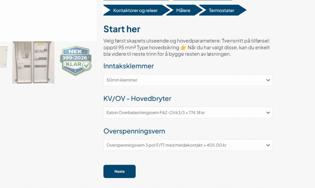Pro max 2 velg riktige opplysninger her