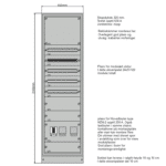 Underfordeling 600mm, 5-6 rader 250A IT 1 Sett forfra uten dor 113