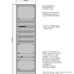 Underfordeling 600mm, 5-7 rader 160A TN-S 400V 1 Sett forfra uten dor 117