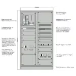 Hovedfordeling 1200 bredde NZM3 IT 230V + NZM1 2 Hovedfordeling 1200 bredde NZM3 IT 230V + NZM1