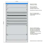 Underfordeling 5-10 rader 1200 bredde IT 230V