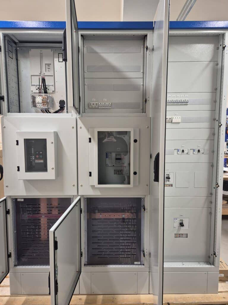 Main distribution board (MDB) built by Elskap AS for industrial installation
