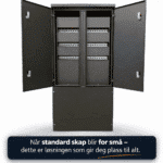 Modulært fordelingsskap 72 moduler for utendørs bruk iht NEK 399