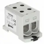 Overgangsklemme al-cu 6-95mm2 dobbel er en isolert overgangsklemme for aluminium- og kobberledere.