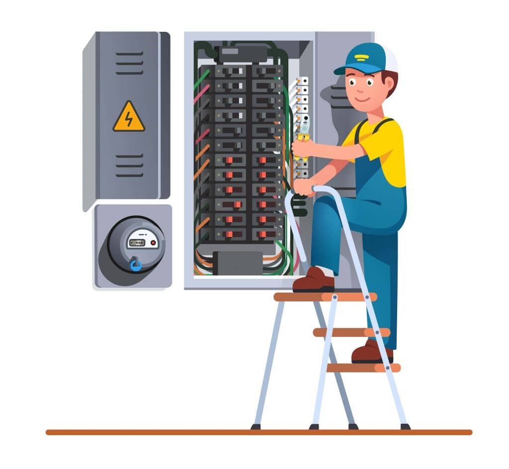 Elektriker vector illustrasjon