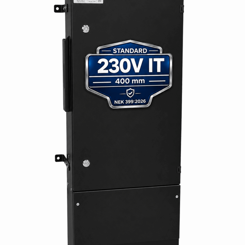 Tilknytningsskap 230v it tt nek 399 standard 400 mm sort