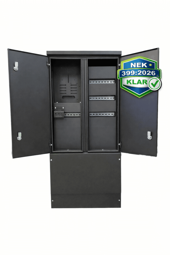 Tilknytningsskap Pro MAX TKS NEK 399 fra Elskap med ekstra plass og to dører