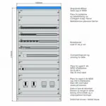 Underfordeling 1000 mm IT 230V med effektbrytere fra Elskap