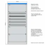 Underfordeling 1000 mm IT 230V med 5–10 rader – Elskap