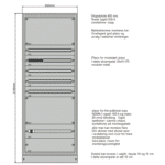 Underfordeling 800mm, 5-7 rader 160A TN-S 400V 1 uten dor